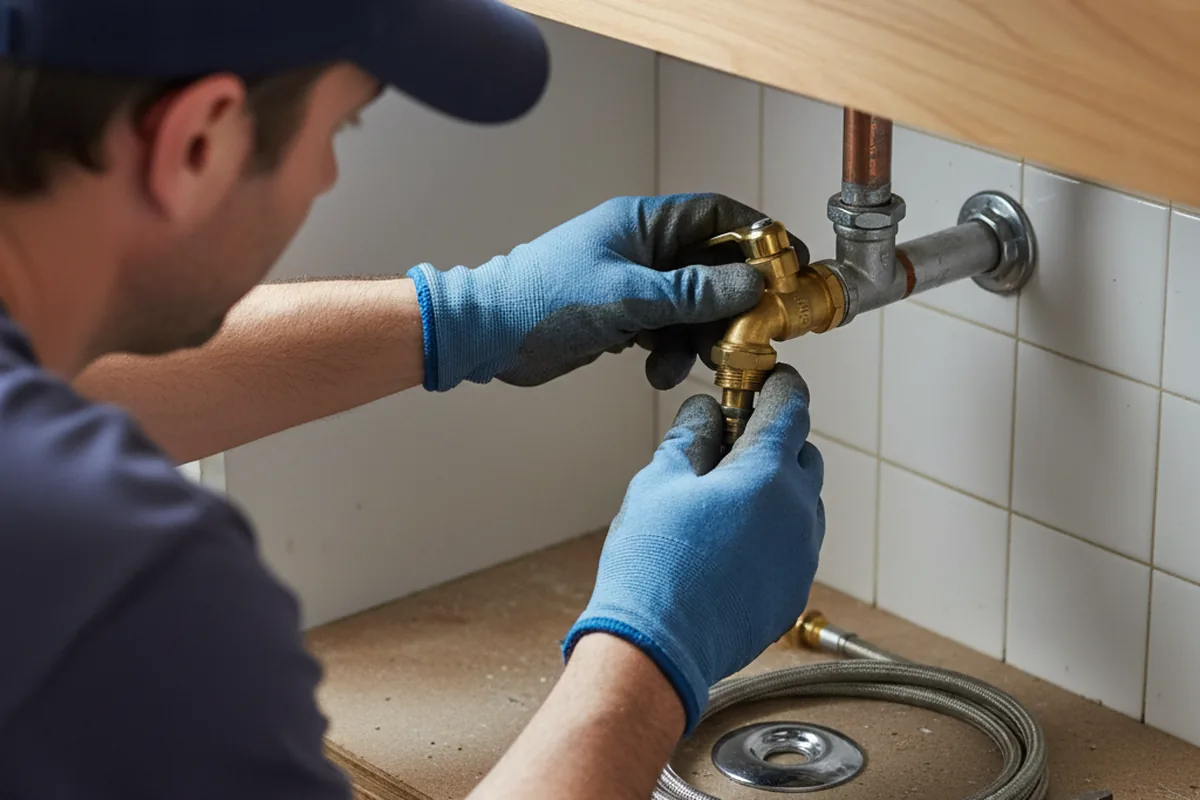 Shutoff valve and fitting work during Well Pump Repair in Chino Hills